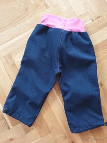 Dívčí softshellové kalhoty vel 80 - 2