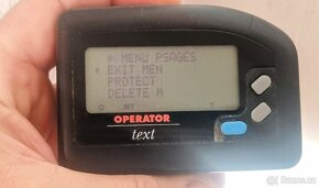 Pager Textový operátor 30let starý v krabici s mapou - 2
