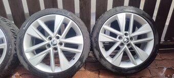 Originál sada alu disků Škoda Clubber 5x100 Fabia 3 r17 - 2