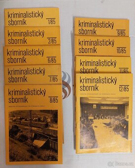 Kriminalistický sborník - ročník 1985 - 9 výtisků - 2