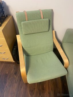 Pohovka a křeslo Poäng Ikea - 2
