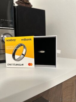 Niceboy Platební prsten One Titanium – vel. 9 (nový) - 2