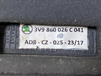 Hagusy černé 3V9860025C 3V9860026C Škoda Superb 3 2018 - 2