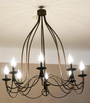 KRÁSNÝ A STYLOVÝ 8 RAMENNÝ LUSTR - 2