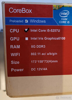 MiniPC i5/8 GB/ssd 256 GB/Win10/WiFi/BT + 23" LCD - 2