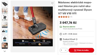 Mopovací hlavice pro Dyson V7 V8 V10 V11 - 2