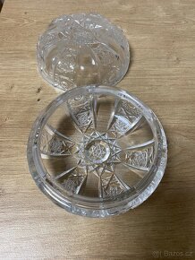 Skleněná dóza a miska - 2