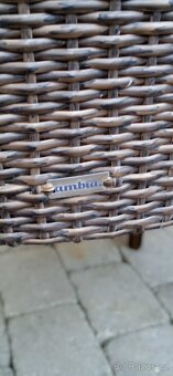 Ratanová křesla plast 3ks - 2