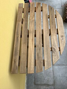 ASKHOLMEN – skládací nástěnný stůl na balkon (70×44 cm), tma - 2