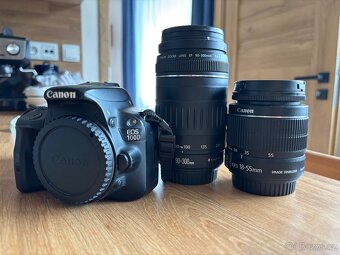 Canon EOS 100D + 2 objektivy, 32GB karta, nabíječka - 2