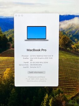 MacBook Pro 15” 2019 CTO/32GB RAM/i9/2TB SSD/ Záruka - 2