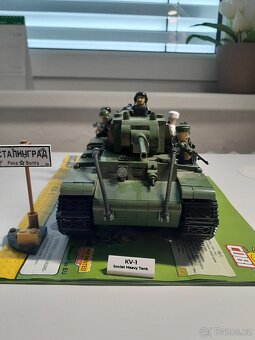 Lego Cobi 2555 sovětský tank KV-1 - 2