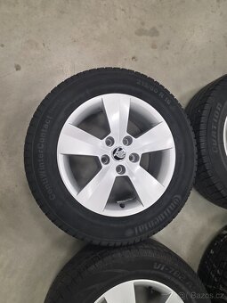 Zimni alu kola original superb, seat, skoda 215/60 r16 - 2
