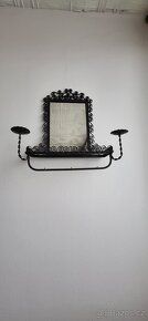 Zrcadlo v kovovém rámu - 2