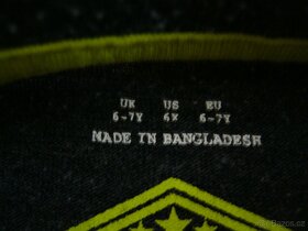 Chlapecké triko černé 6-7let (vel.122) - 2