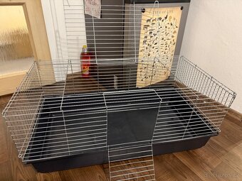Klec pro králíka + příslušenství + krmivo - 2