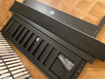 IKEA Hemnes postel 160x200 + 2x lamelový rošt - 2