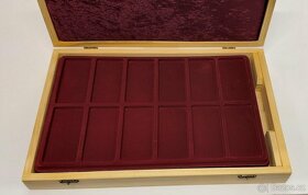 Kvalitní dřevěná kazeta na semišové plata - na 3 plata. - 2