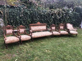 Starožitná sedací souprava (6 ks) - 2