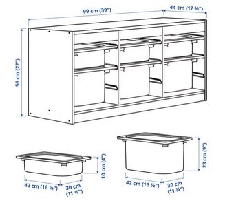 2x úložná sestava IKEA Trofas - 2
