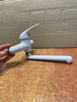 Baterie dřez bílá Luna 15cm - 2