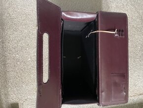 Kožený retro kufr na kód - 2