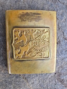 Vojenská přezka Lev - dvoudílná  č1 - 2