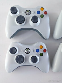 Bílé Xbox 360 ovladače, joypady - SUPER STAV - 2