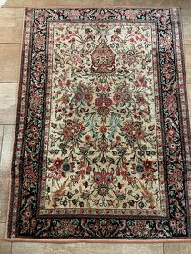 Perský luxusní hedvábný koberec 111x80 - 2