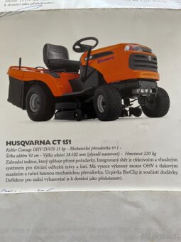 zahradní traktor HUSQVARNA CT 151 - 2