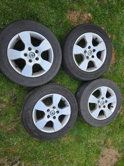 Originál škoda alu kola 205/60 R 15 - 2