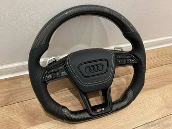 AUDI VOLANT KARBONOVY s AIRBAGOM A6 A7 C8 Q8 S8 SQ8 E-TRON - 2