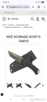 Nůž schrade - 2