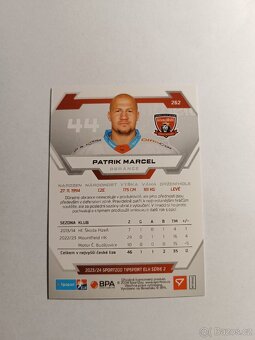 Hokejová kartička ELH Tipsport Patrik Marcel - 2