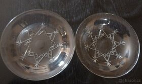 Broušené misky starožitné - 6 ks - 2