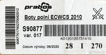 Boty polní ECWCS - AČR (kanady) - 2