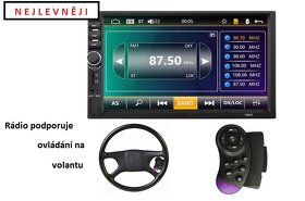 2 DIN rádio 7"; český návod, NOVÉ, ZÁRUKA, autorádio - 2