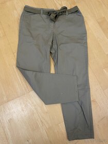 Khaki zelené  plátěné kalhoty vel. 38 zn. Taifun - 2