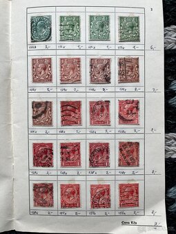 Známky Anglie 1900+, 380 známek - 2