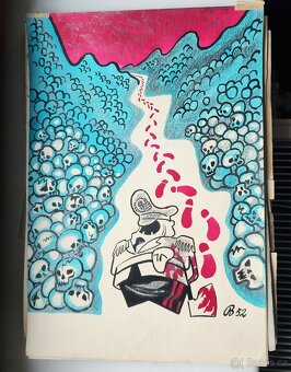 Politické karikaturi z výstavy roku 1952 - 2