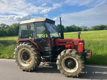 Zetor 7245 téměř nejetý - stav nového stroje, origo lak - 2
