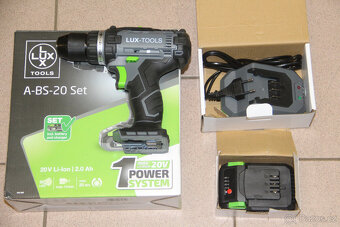 LUX-TOOLS Aku vrtací šroubovák A-BS-20 Set - 2