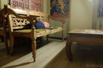 Masivní teakový nábytek – stylový komplet - 2