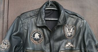 Kožená retro bunda vintage - 2