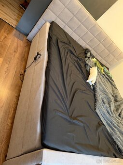 Elektrická polohovací postel s matracemi a topperem 180x200 - 2