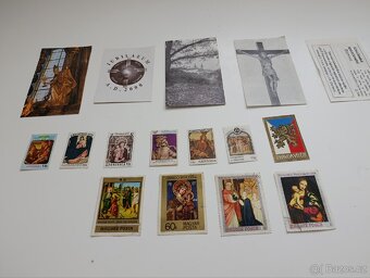 Poštovní známky a obrázky s křesťanství z roku 1974-1977 - 2