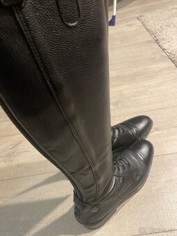 Kožené jezdecké boty HKM - 2