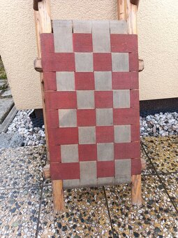 Staré dřevěné sáně. - 2