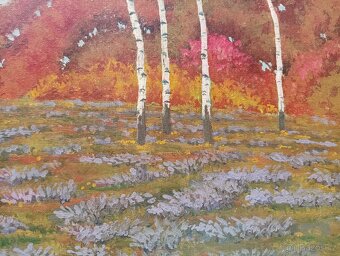 HRBEK OBRAZ OLEJ NA KARTONU - 2