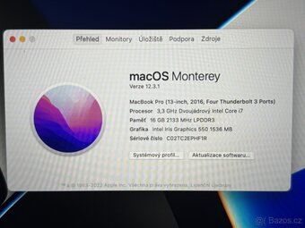 CTO MacBook Pro 13 TouchBar 2016 i7 / 16GB / 500GB - 2